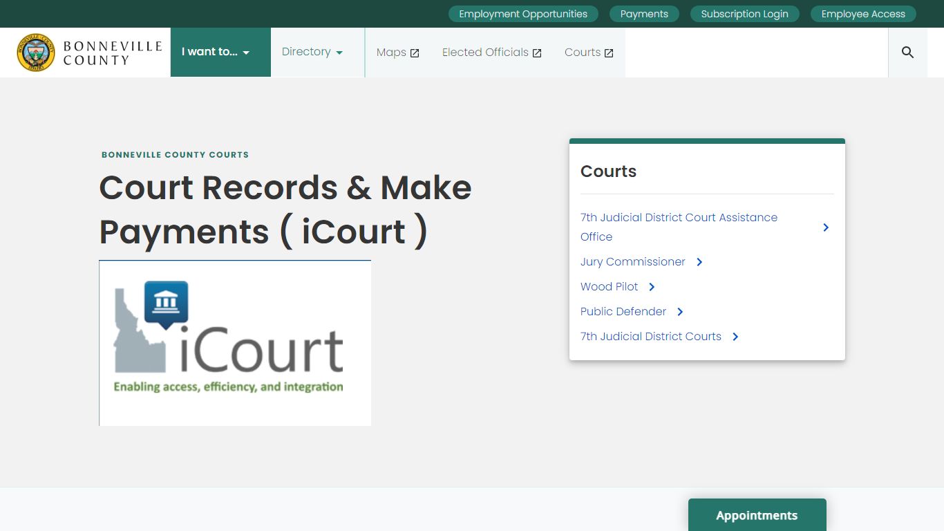 Court Records & Make Payments ... - Bonneville County, ID